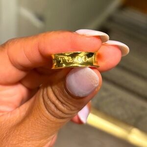 Tiffany & Co. 18k Yellow Gold 1837 Wide Band